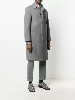 Thom Browne RWB stripe tailored coat