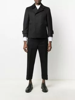 Thom Browne 4-Bar stripe cotton shirt
