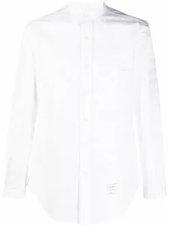 Thom Browne 4-Bar stripe cotton shirt