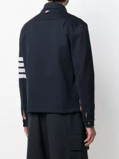 Thom Browne 4-Bar buttoned shirt jacket