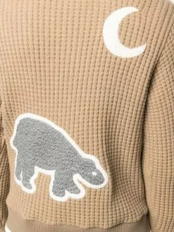 Thom Browne waffle knit bear jumper