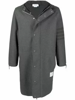 Thom Browne hooded 4-Bar stripe parka