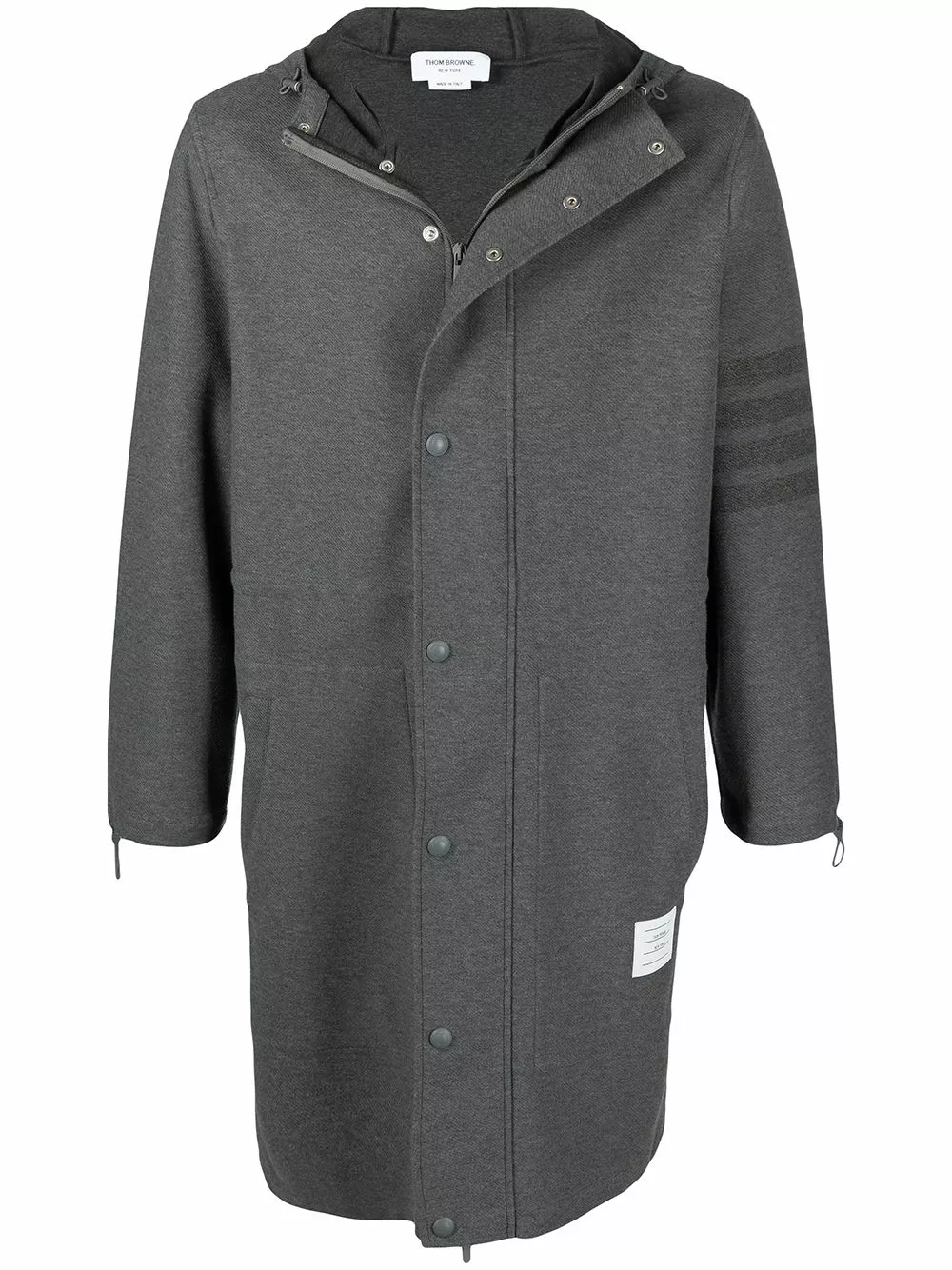 Thom Browne Hooded 4 Bar stripe parka parkas of men 1 Thom Browne hooded 4-Bar stripe parka