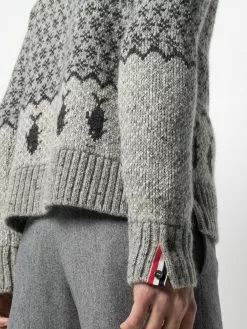 Thom Browne intarsia-knit long-sleeve jumper