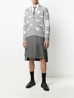 Thom Browne Animal Icon knitted cardigan