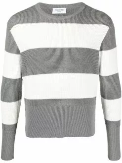 Thom Browne two-tone striped jumper