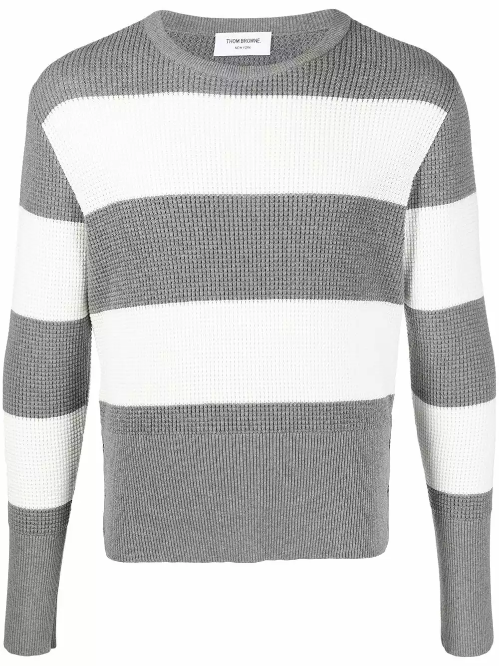 Thom Browne Two tone striped jumper knitted sweaters of men 1 Thom Browne two-tone striped jumper