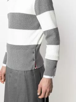 Thom Browne Two tone striped jumper knitted sweaters of men 9 Thom Browne two-tone striped jumper