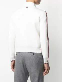 Thom Browne tri-stripe long-sleeve jumper