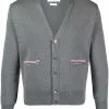 Thom Browne stripe-detailed wool cardigan