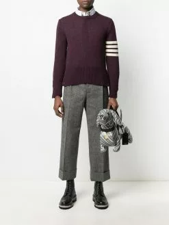Thom Browne 4-Bar motif chunky-knit jumper