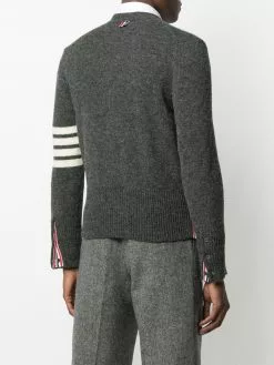 Thom Browne 4-Bar motif knitted cardigan