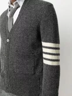 Thom Browne 4-Bar motif knitted cardigan