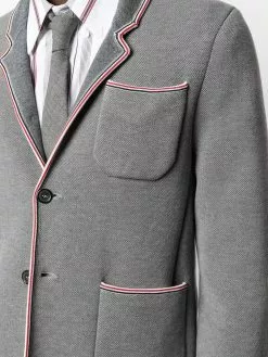 Thom Browne RWB stripe trim jacket