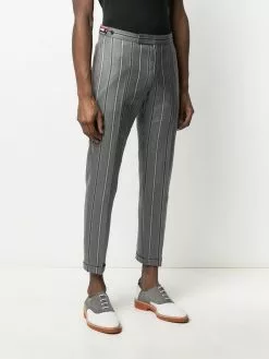 Thom Browne Striped wool trousers cropped pants of men 9 Thom Browne striped wool trousers