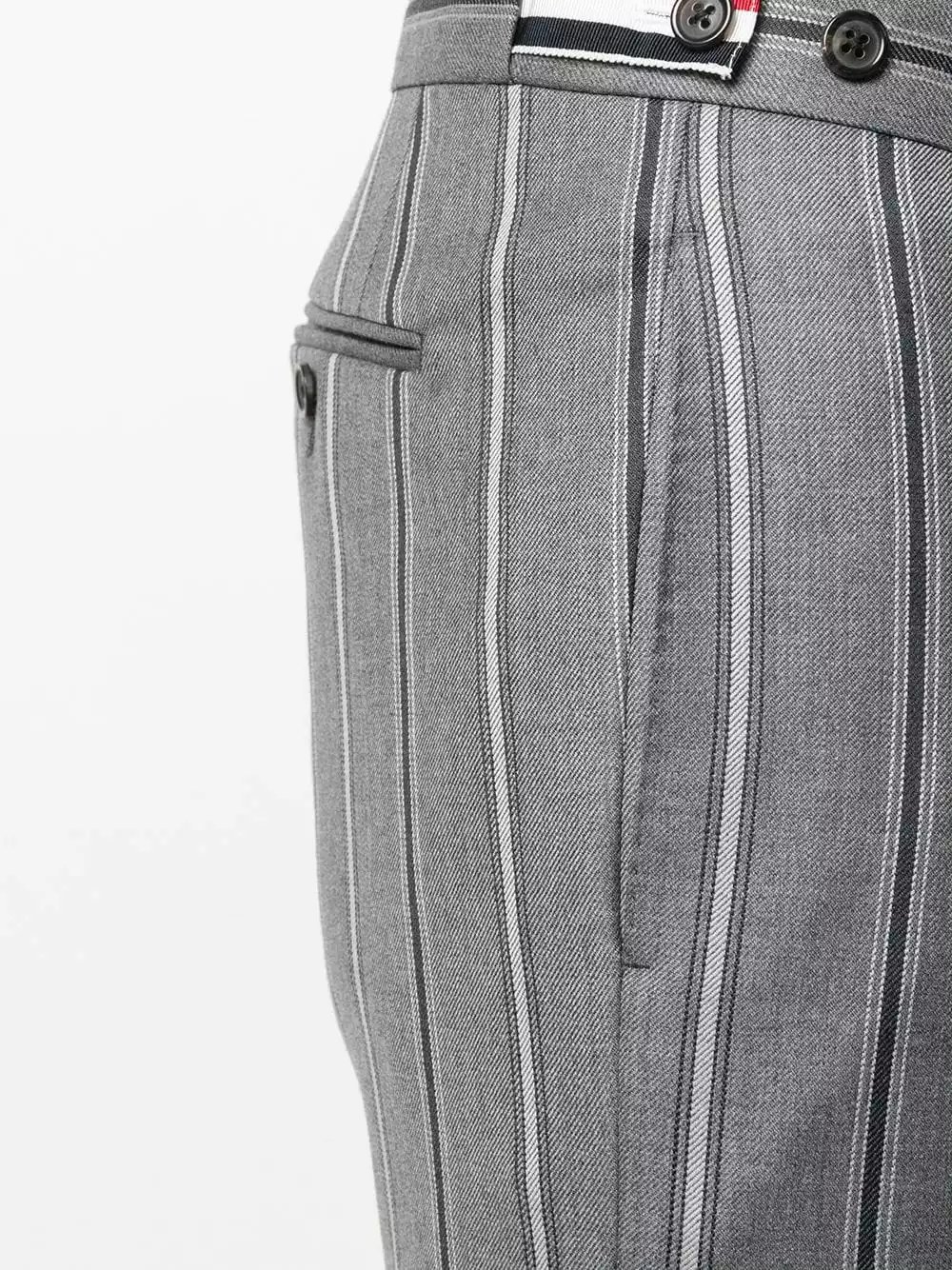 Thom Browne Striped wool trousers cropped pants of men 5 Thom Browne striped wool trousers