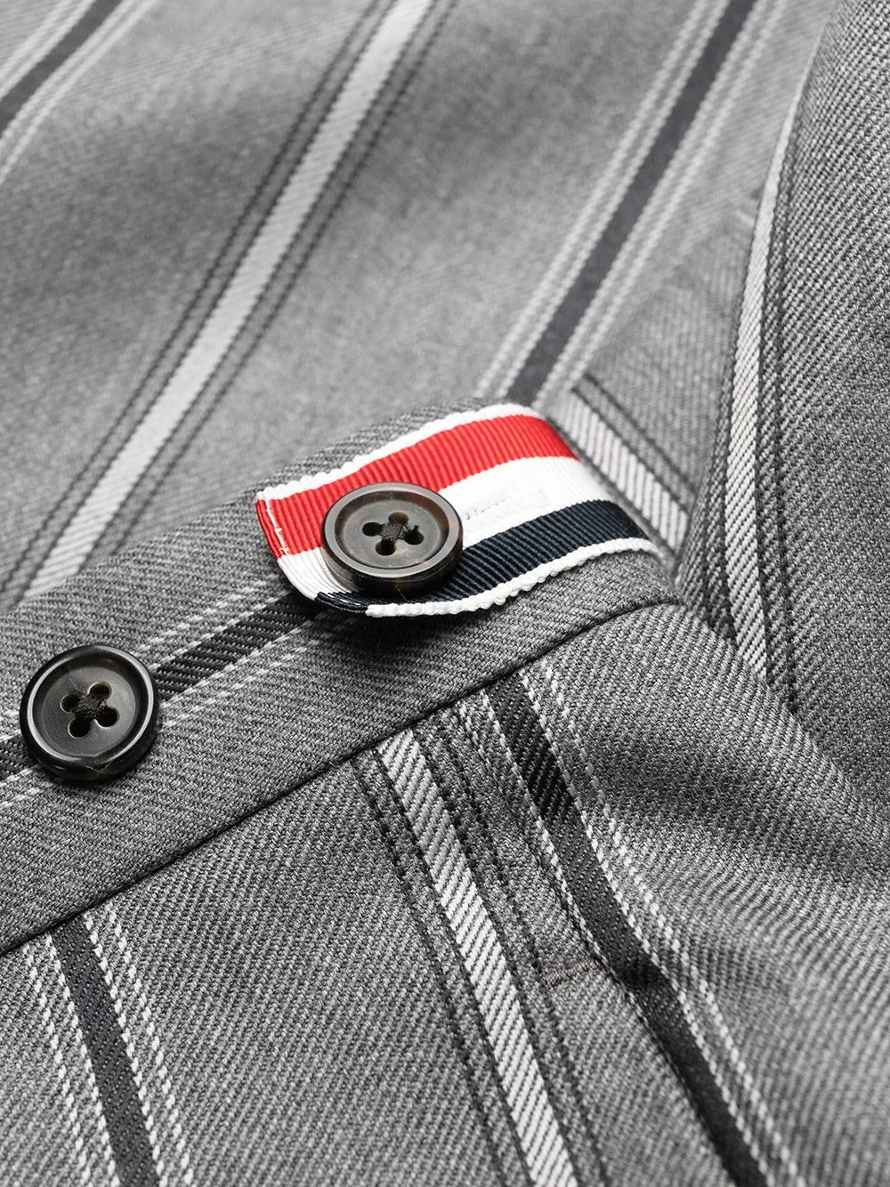 Thom Browne Striped wool trousers cropped pants of men 6 Thom Browne striped wool trousers