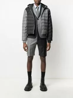 Thom Browne panelled puffer jacket