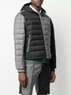 Thom Browne panelled puffer jacket