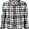 Thom Browne tartan check cropped jacket