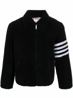 Thom Browne 4-Bar motif zip-up jacket