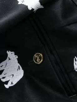 Thom Browne embroidered animal trousers