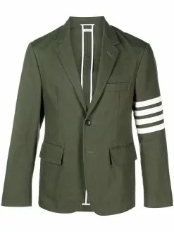 Thom Browne 4-Bar motif single-breasted blazer