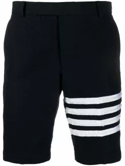 Thom Browne 4-bar detail chino shorts