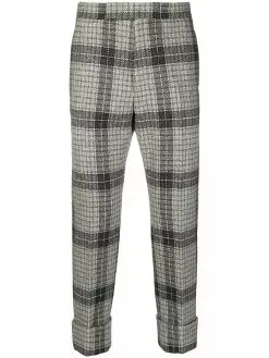 Thom Browne checked pleated skirt