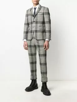 Thom Browne checked pleated skirt