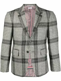 Thom Browne checked wool suit jacket