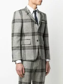 Thom Browne checked wool suit jacket