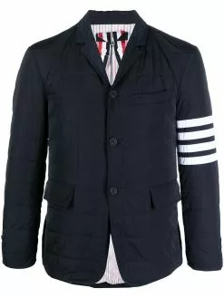 Thom Browne 4-Bar motif padded blazer
