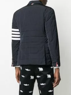 Thom Browne 4 Bar motif padded blazer down jackets of men 8 Thom Browne 4-Bar motif padded blazer