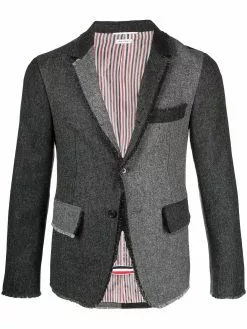 Thom Browne patchwork wool blazer
