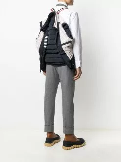 Thom Browne 4 Bar motif puffer gilet waistcoats & gilets of men 11 Thom Browne 4-Bar motif puffer gilet