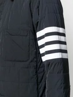 Thom Browne 4-Bar stripe padded shirt jacket