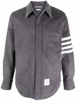 Thom Browne 4-Bar motif buttoned shirt