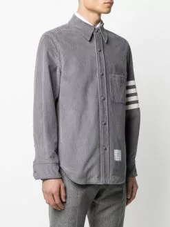 Thom Browne 4-Bar motif buttoned shirt