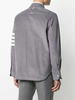 Thom Browne 4-Bar motif buttoned shirt