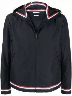 Thom Browne RWB-stripe hooded jacket