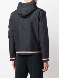 Thom Browne RWB-stripe hooded jacket
