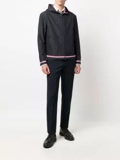 Thom Browne RWB-stripe hooded jacket