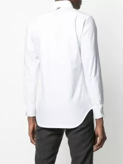 Thom Browne embroidered RWB stripe shirt