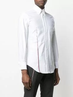 Thom Browne embroidered RWB stripe shirt
