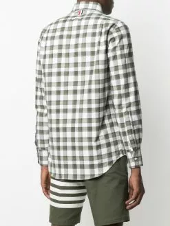 Thom Browne check-print buttoned shirt