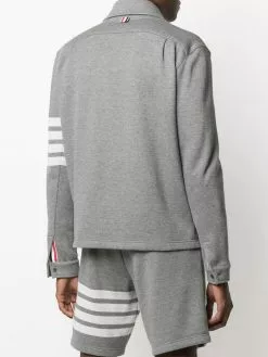 Thom Browne 4-Bar stripe cotton-jersey jacket