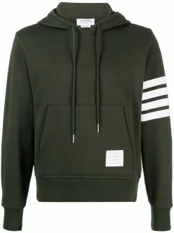 Thom Browne 4-Bar stripe cotton hoodie