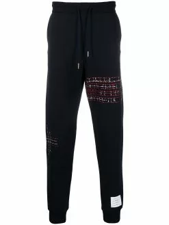 Thom Browne embroidered track pants
