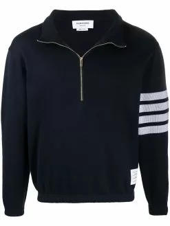 Thom Browne striped-sleeve jumper